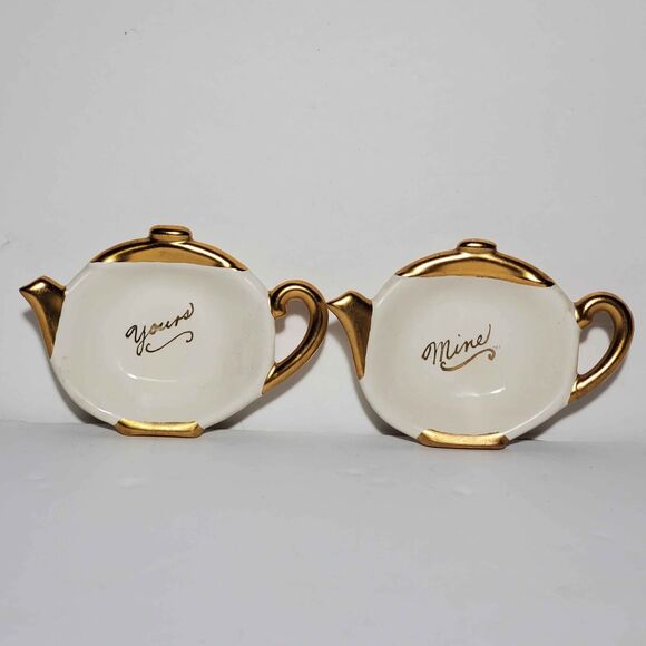 Yours and Mine Tea Bag Holders Vintage 1960 - Picture 10 of 10